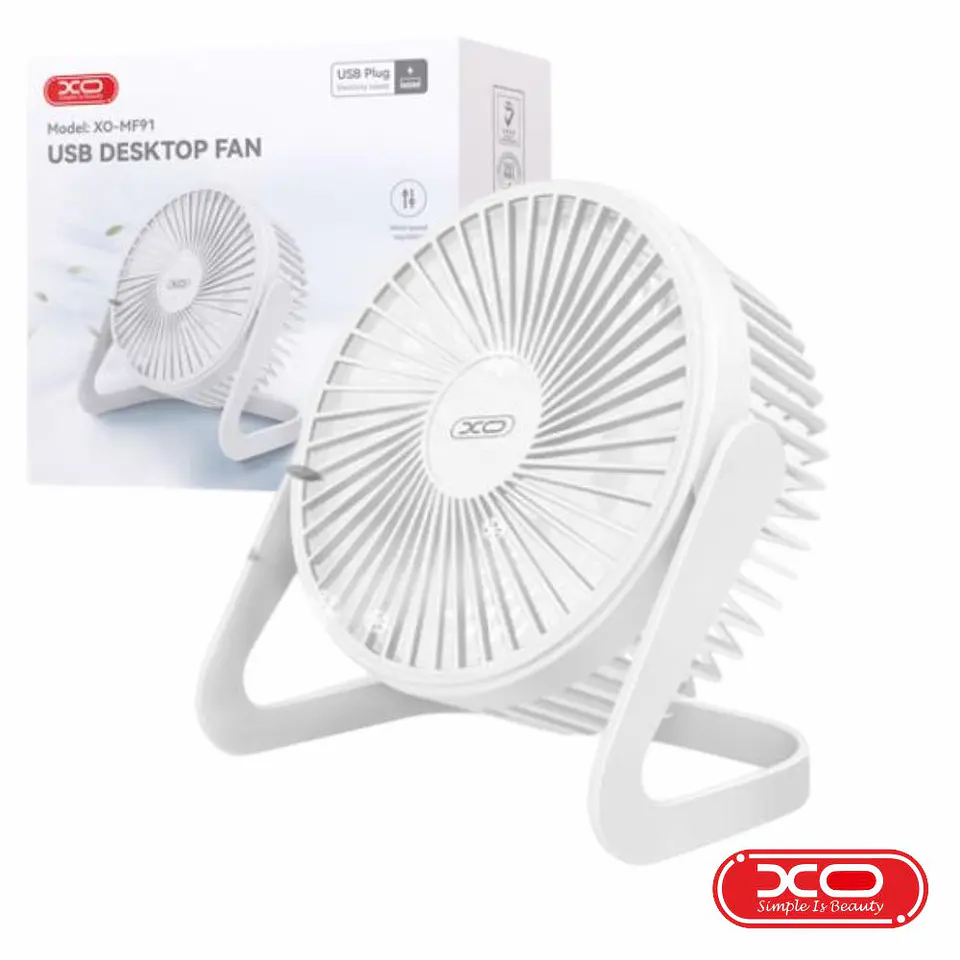 Ventoinha Secretária 4W Branco XO 1
