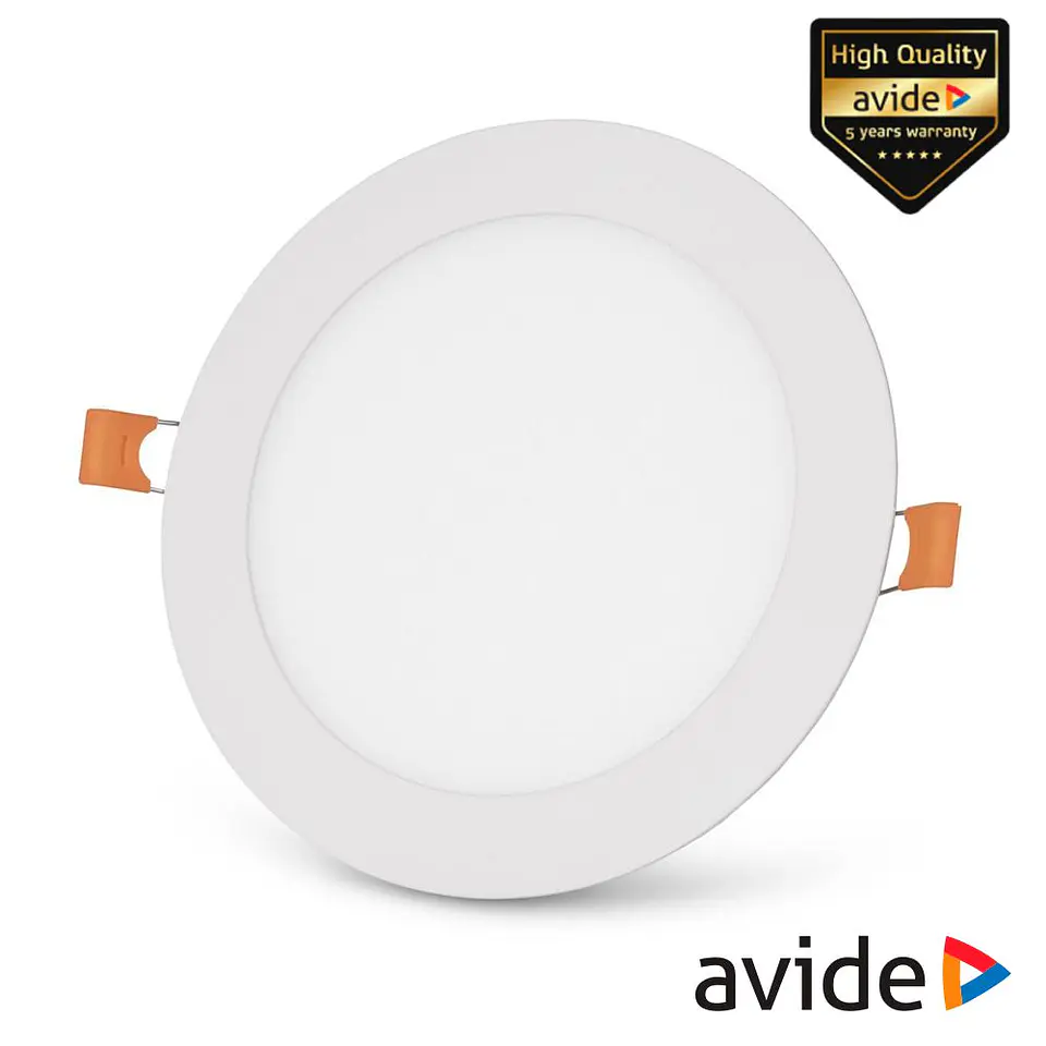 Painel LEDS Redondo 12W CCT 167mm 950lm IP44 AVIDE 1