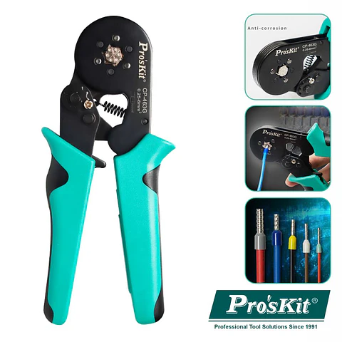 Alicate De Cravar Ponteiras Exagonal 0.25/6MM² PROSKIT