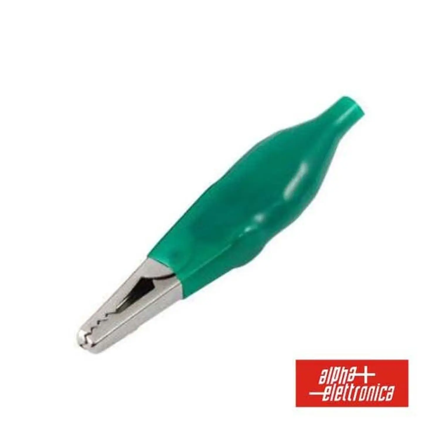 PINÇA CROCODILO 4MM ISOLADA VERDE 1