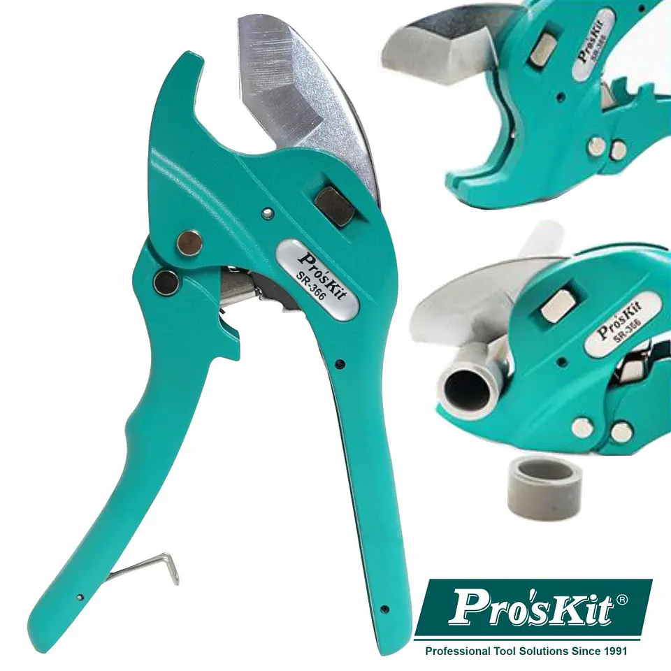 ALICATE CORTE TUBOS PLÁSTICO ATÉ Ø38MM C/ CATRACA PROSKIT 1