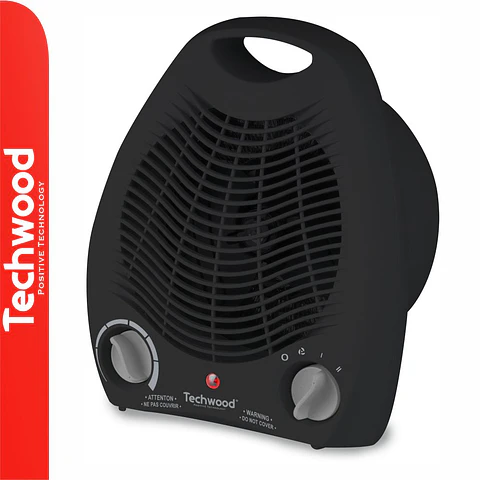 Aquecedor Termoventilador 2000W Preto TECHWOOD