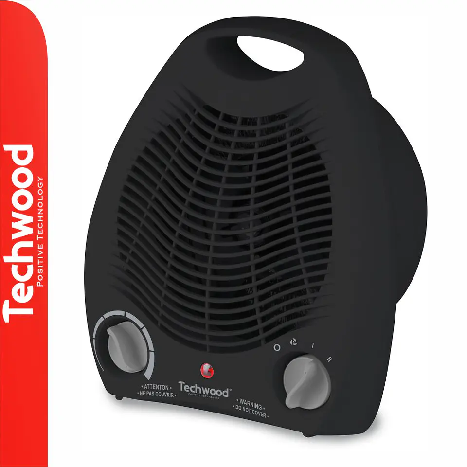 Aquecedor Termoventilador 2000W Preto TECHWOOD 1