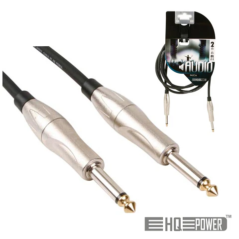 CABO JACK 6.35MM MACHO / MACHO 2M MN HQ POWER