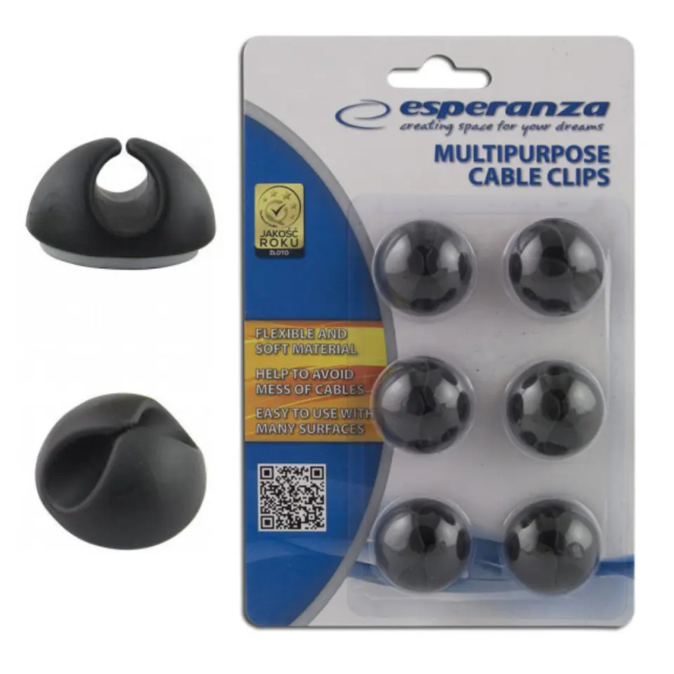 CONJUNTO DE ORGANIZADOR DE CABOS PRETO 6X 1