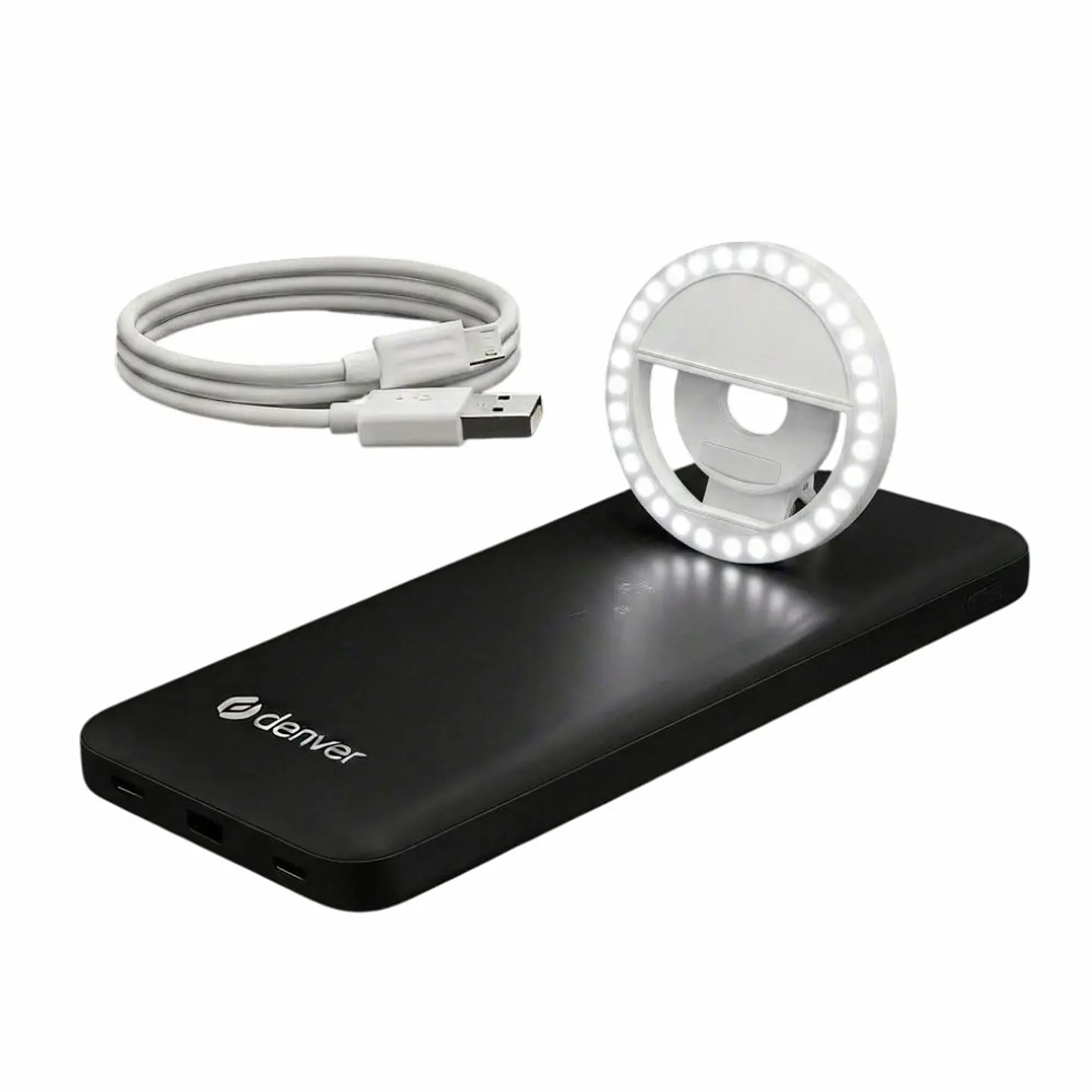 Powerbank 10000mAh+Anel de Luz P/ Telemóvel Universal 1