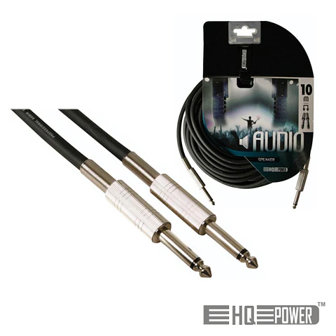 CABO JACK 6.35MM MACHO / MACHO 10M MN HQ POWER