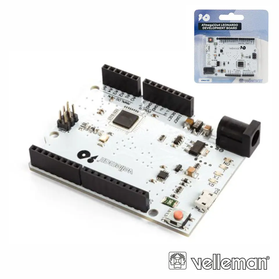 PLACA DE DESENVOLVIMENTO LEONARDO ATMEGA32u4 VELLEMAN 1