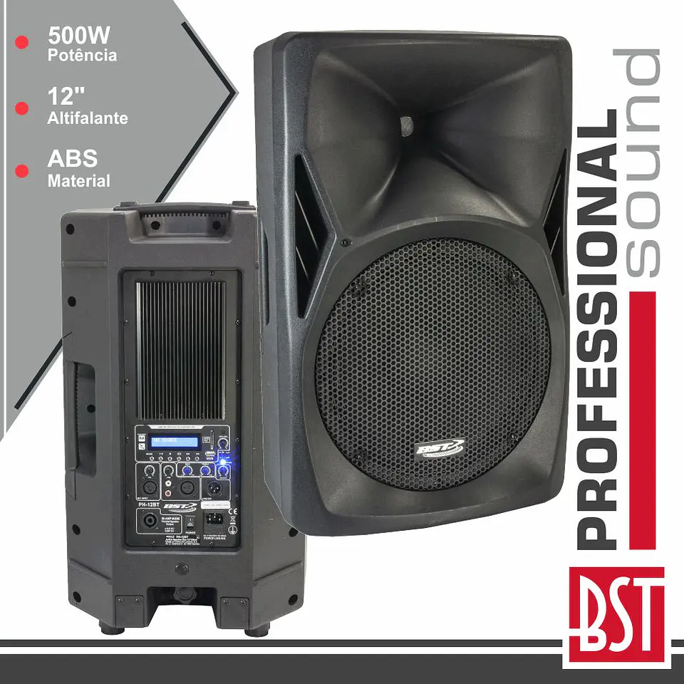 COLUNA BI-AMPLIFICADA PRO 12