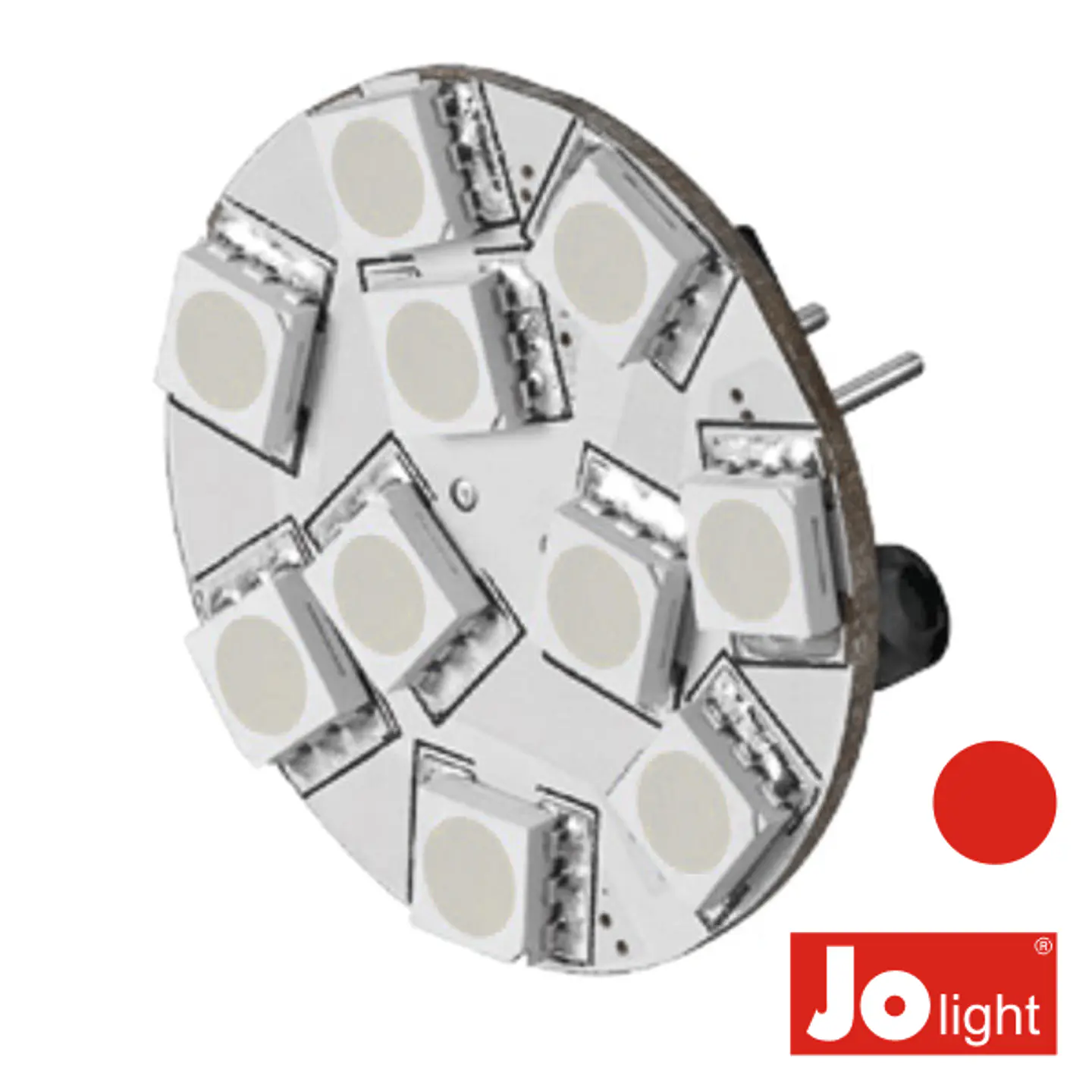 LÂMPADA G4 2.2W 12V 10 LEDS VERMELHO JOLIGHT 1