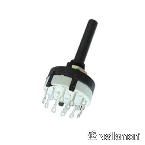 Comutador Rotativo 3p C/ 4 Posições Conexões de Soldadura