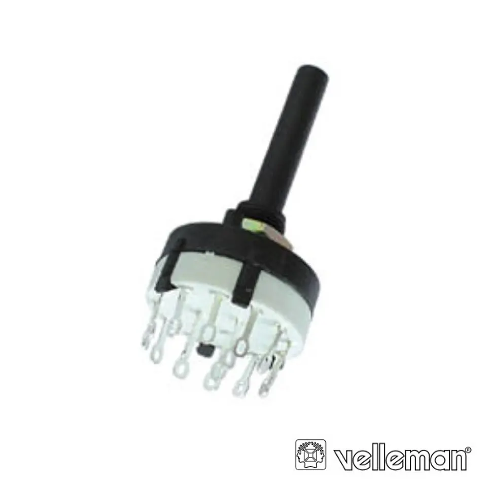 Comutador Rotativo 3p C/ 4 Posições Conexões de Soldadura 1
