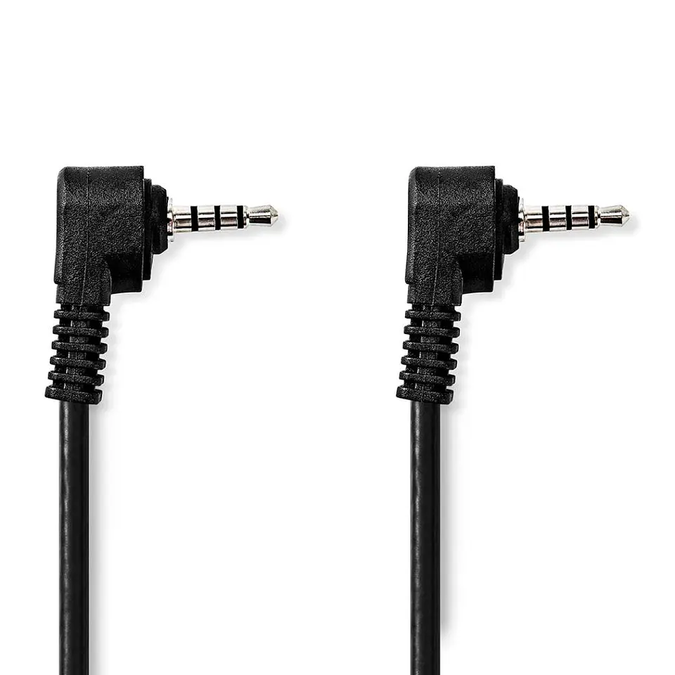 Cabo Jack 3.5mm Macho / Jack 3.5mm Macho 4p Preto 2m 1