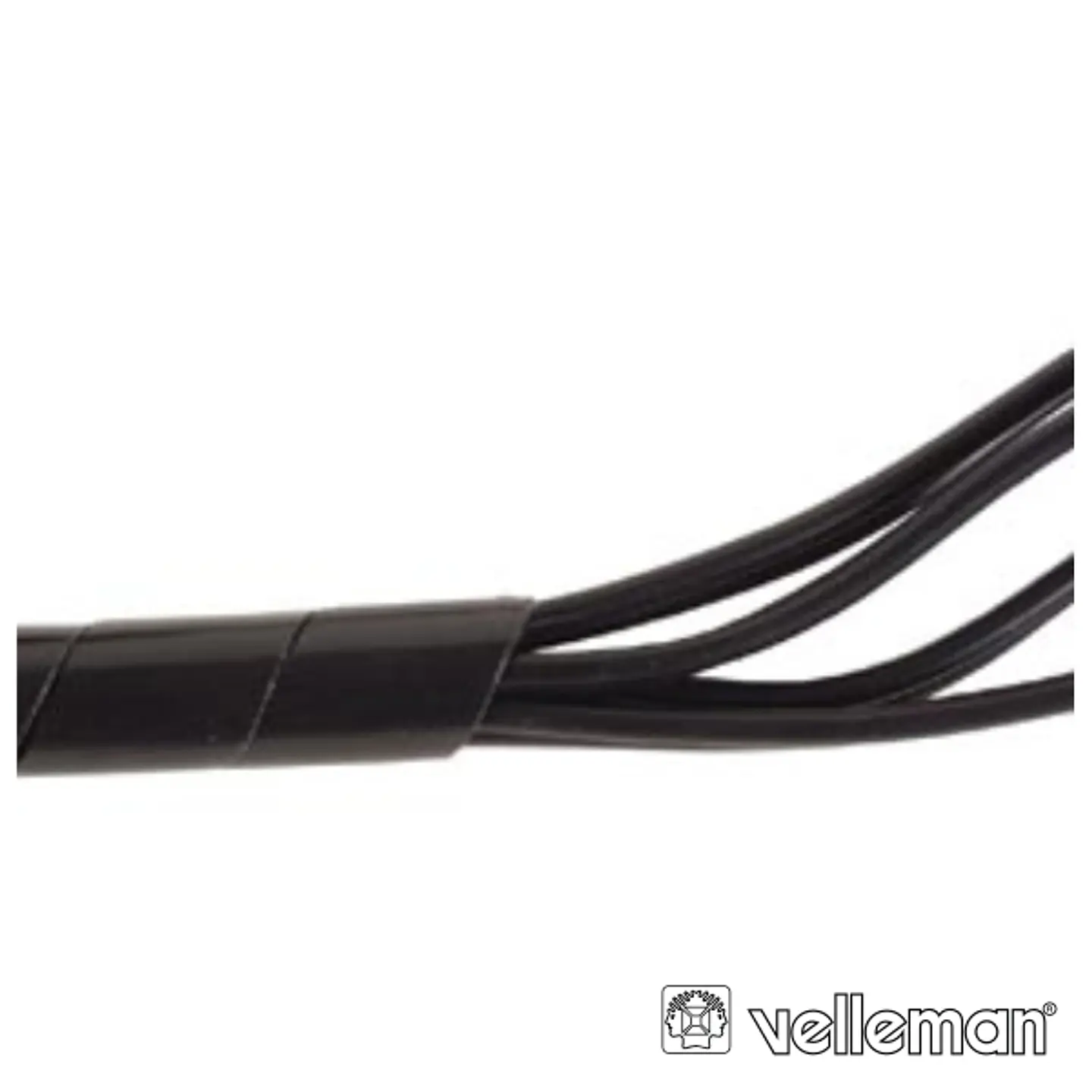 PROTECTOR DE CABO ESPIRAL PRETO 10M Ø 9MM VELLEMAN 1