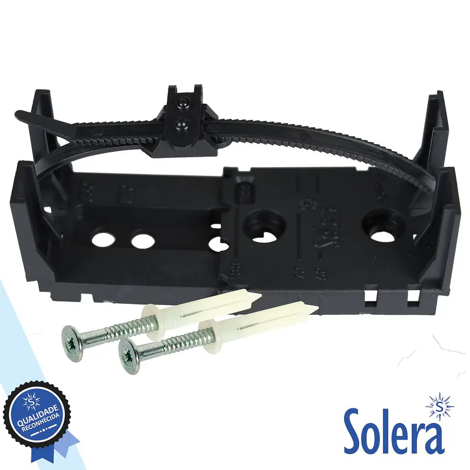 BRAÇADEIRA DE PAREDE C/ 2 PARAFUSOS 3 MEDIDAS 10X SOLERA 1