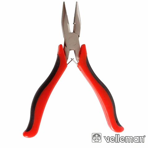 ALICATE DE PONTAS PLANAS ARREDONDADAS 122MM VELLEMAN