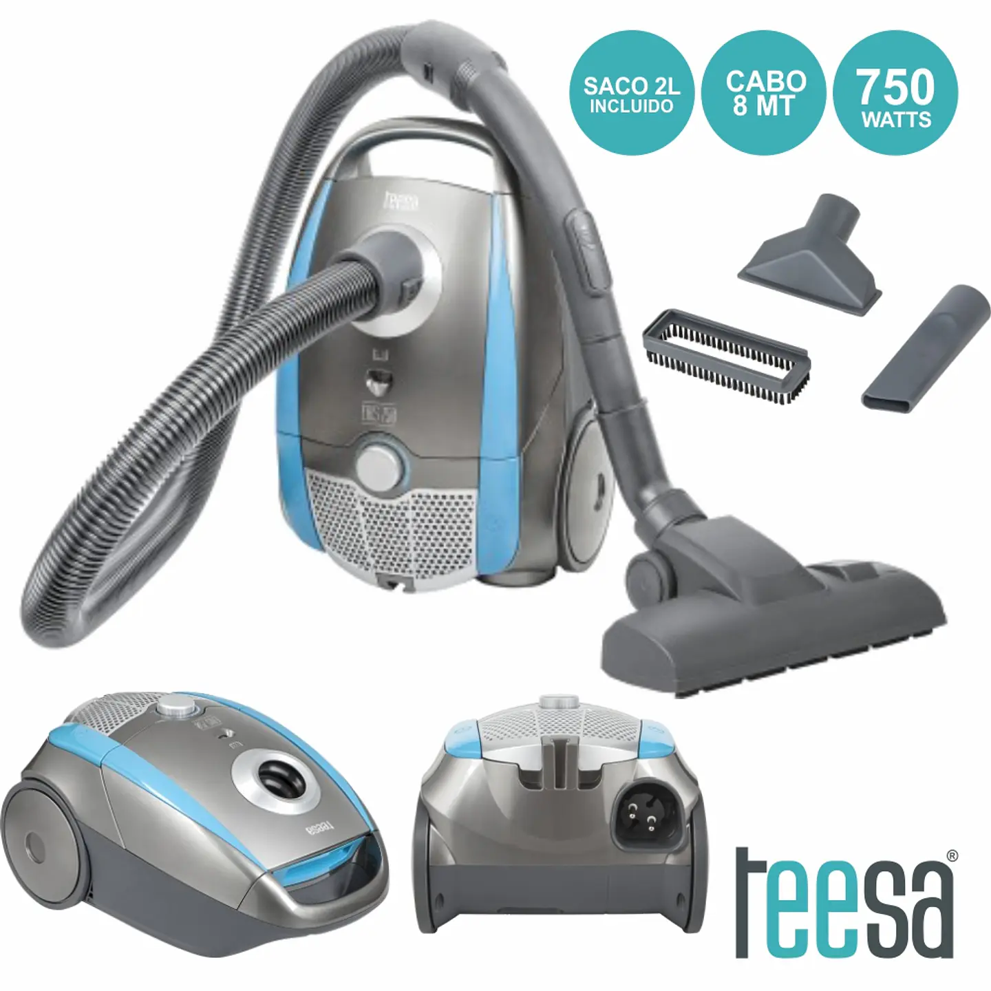 ASPIRADOR C/ SACO 750W TEESA 1