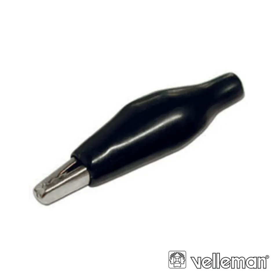 PINÇA CROCODILO 44MM ISOLADA PRETA 1
