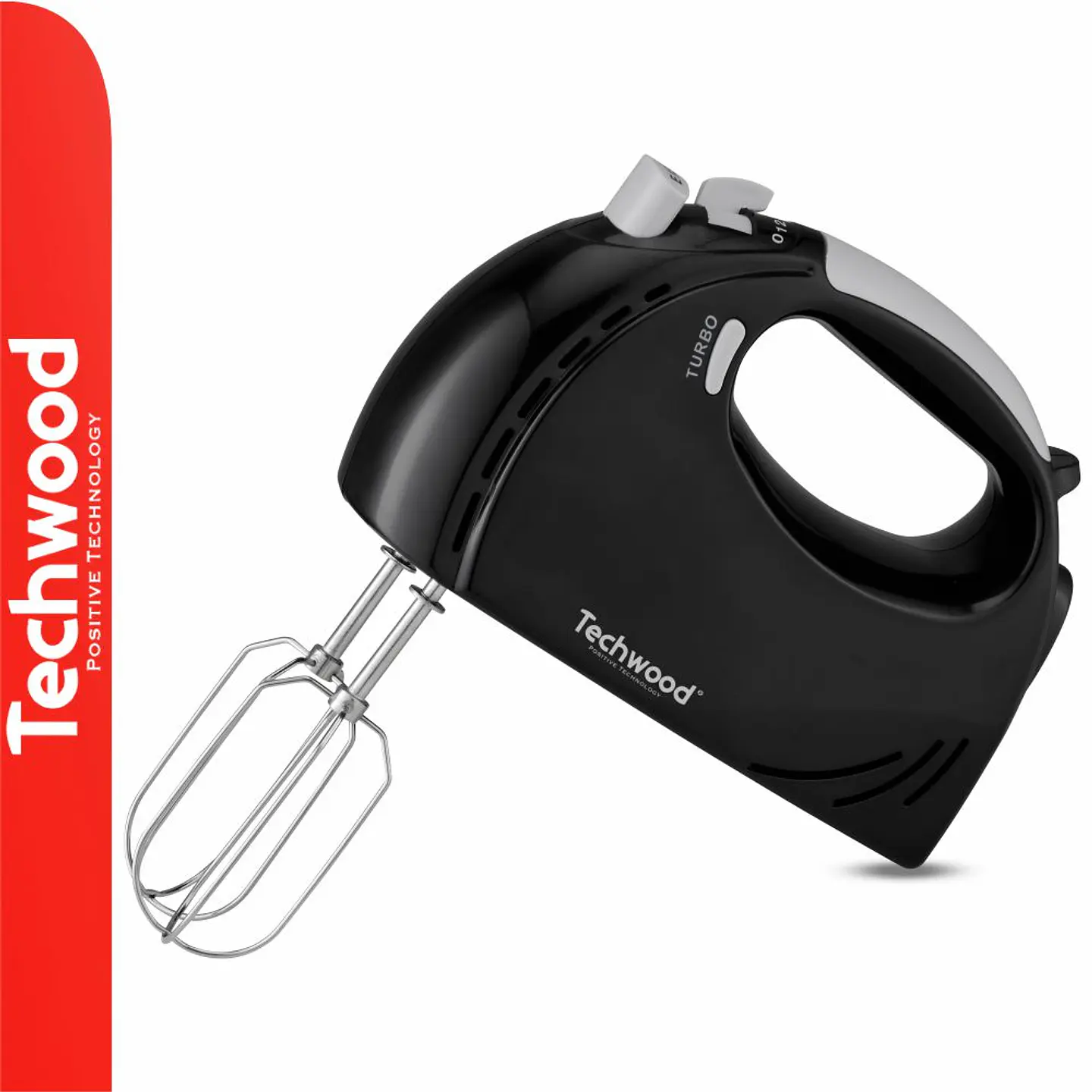 Batedeira Elétrica 300W Preta TECHWOOD 1