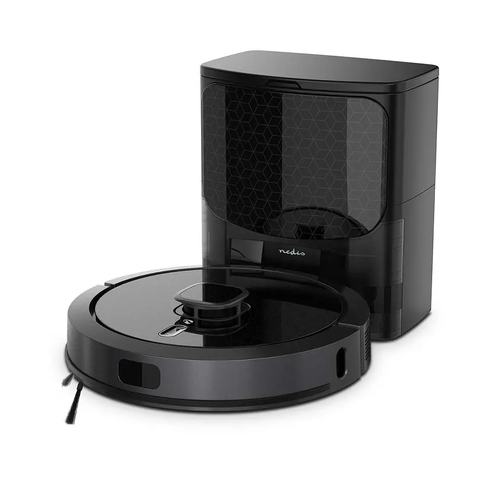 Robô Aspirador Inteligente WiFi Com Base Autolimpeza NEDIS 1