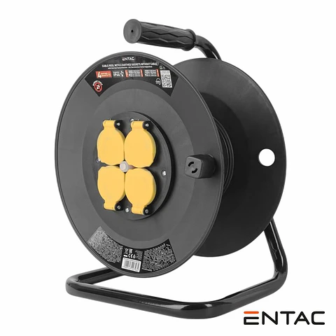 Enrolador 4x Schuko Sem Cabo Elétrico ENTAC
