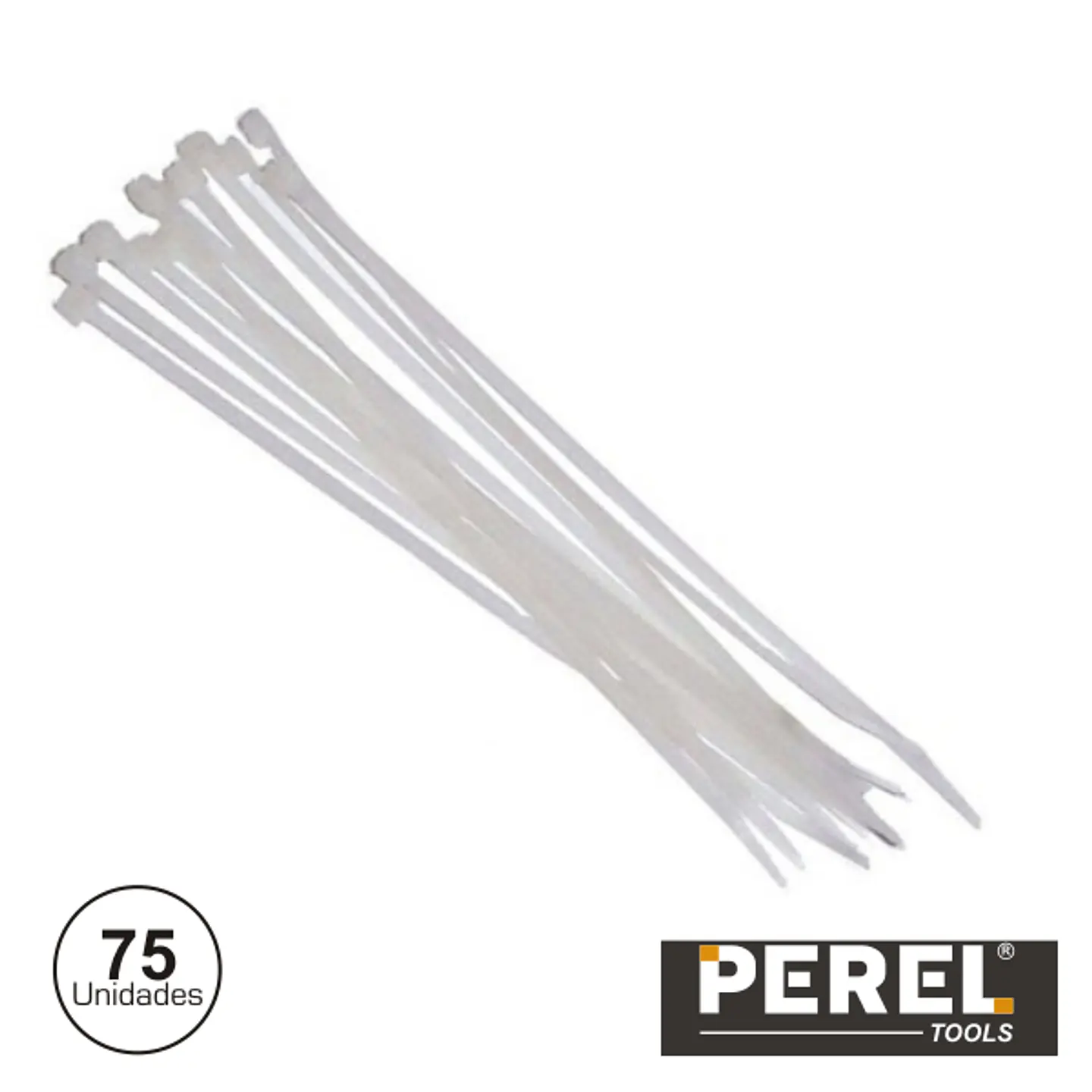 BRAÇADEIRA PLÁSTICA 75X BRANCO PEREL 1