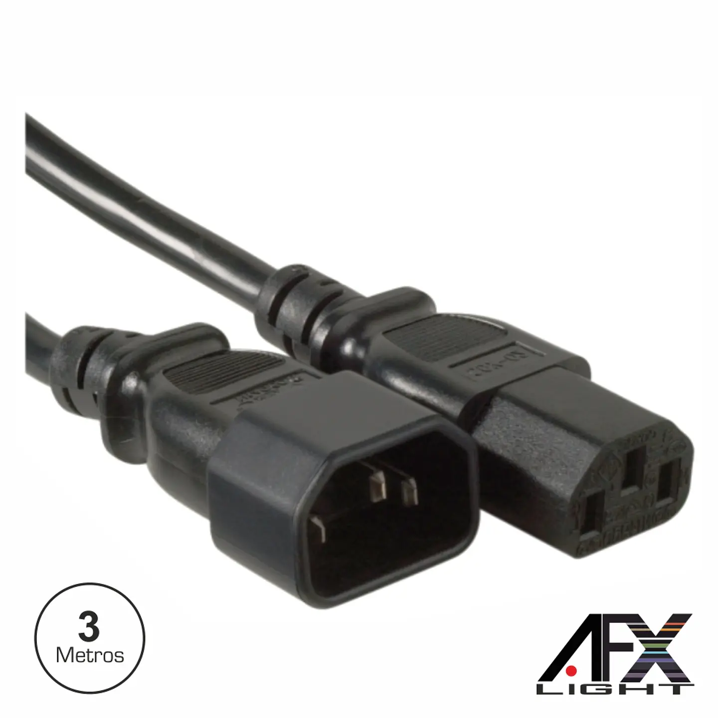 CABO ALIMENTAÇÃO IEC MACHO / FÊMEA 3M P/ PARLED710S AFXLIGHT 1