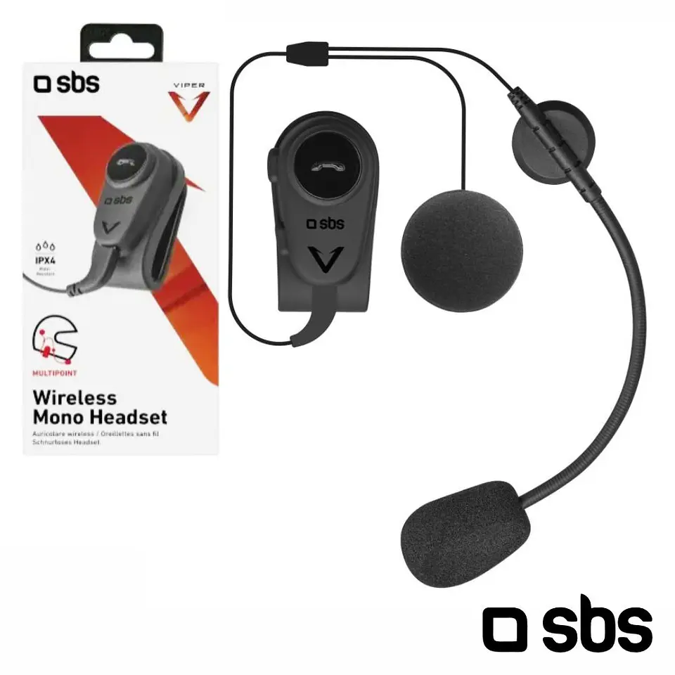 Kit Mãos Livres Mono P/ Mota SBS 1