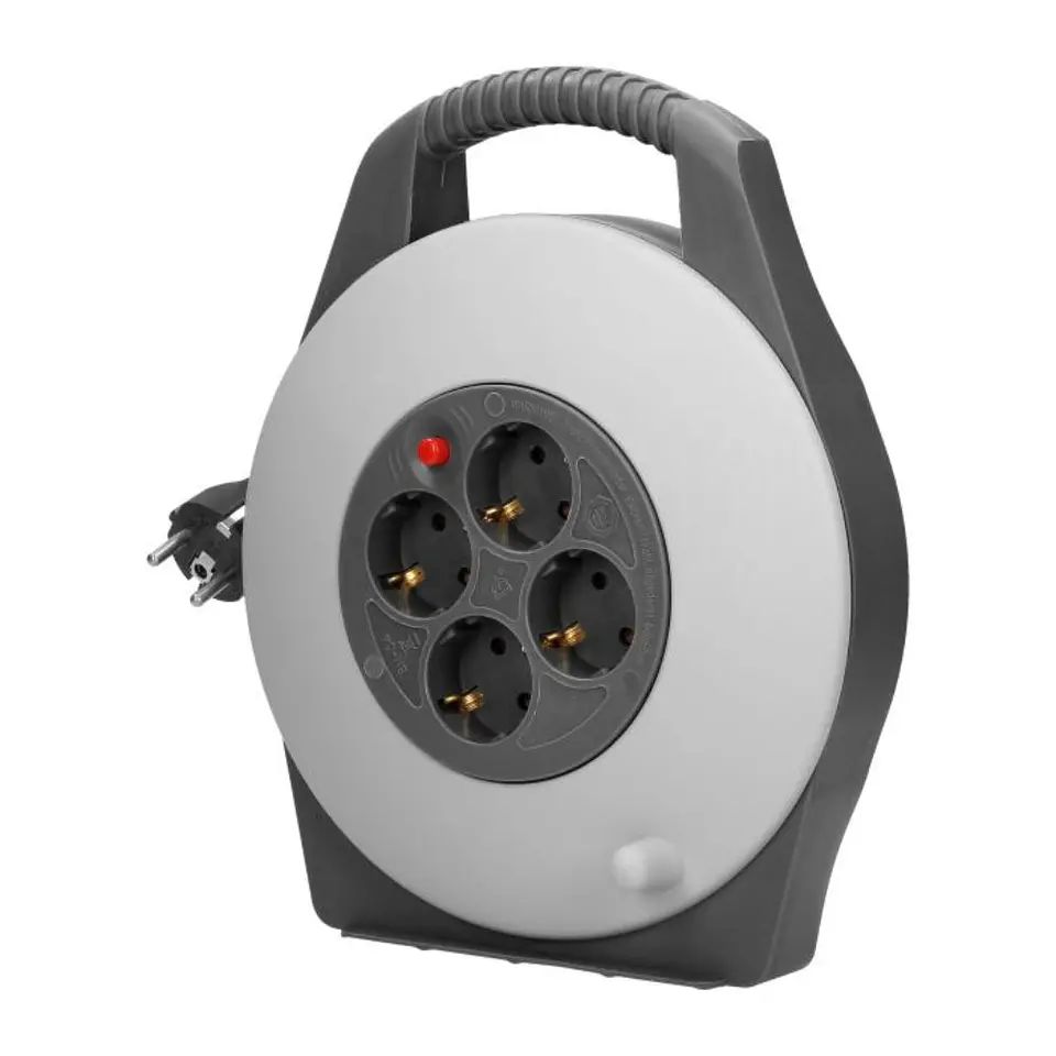 Extensão Elétrica C/ Enrolador 4x Schuko 10m VIRONE 1