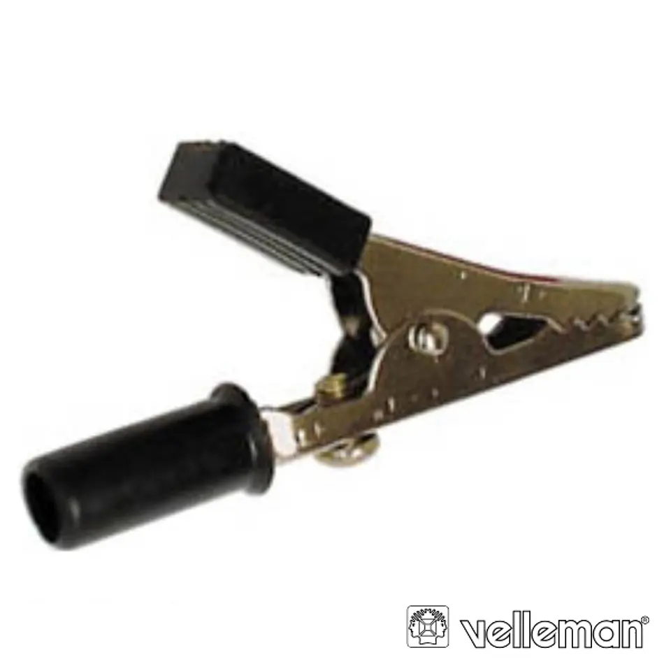 PINÇA CROCODILO 55MM PRETA VELLEMAN 1