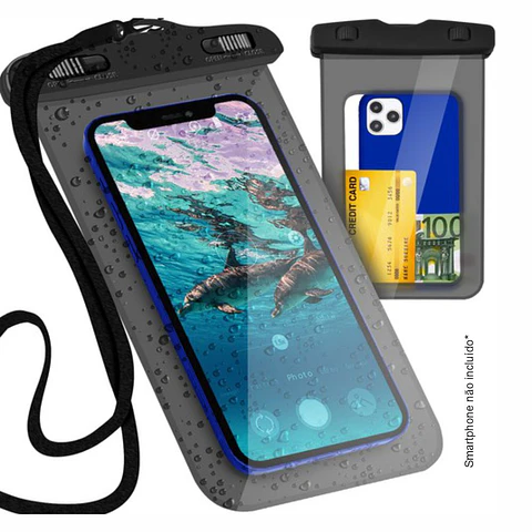 Capa Impermeável P/ Smartphone Até 5.5"