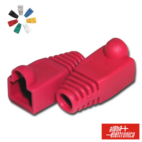 CAPA PROTECTORA P/ CONECTOR RJ45 VERMELHO