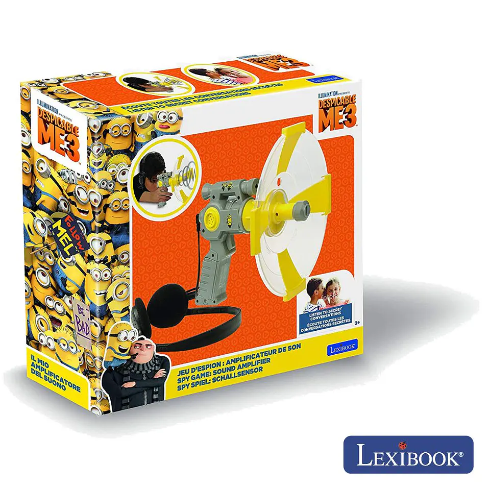 PISTOLA DE ESPIONAGEM P/ CAPTURAR SONS MINIONS LEXIBOOK 1
