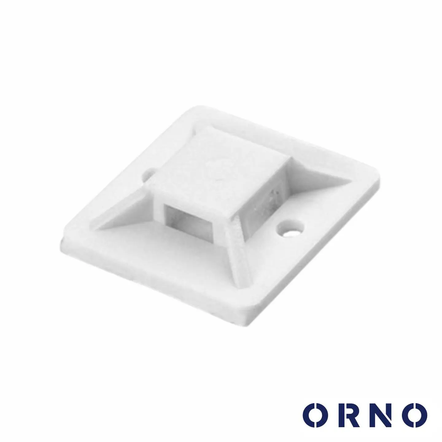 Fixador Adesivo P/ Braçadeiras 20x20 até 4.8mm 50x Branco 1