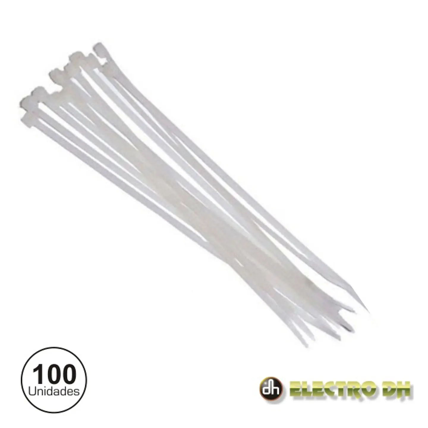 BRAÇADEIRA PLÁSTICA 250X4.8MM BRANCO EDH 1