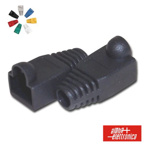 CAPA PROTECTORA P/ CONECTOR RJ45 PRETO