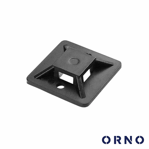 Fixador Adesivo P/ Braçadeiras 20x20 até 4.8mm 50x Preto