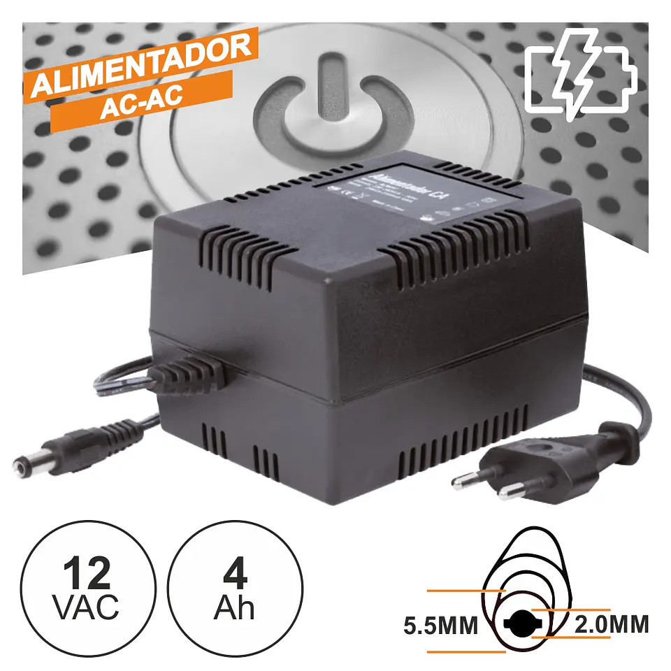 ALIMENTADOR AC-AC 12V 4A 1