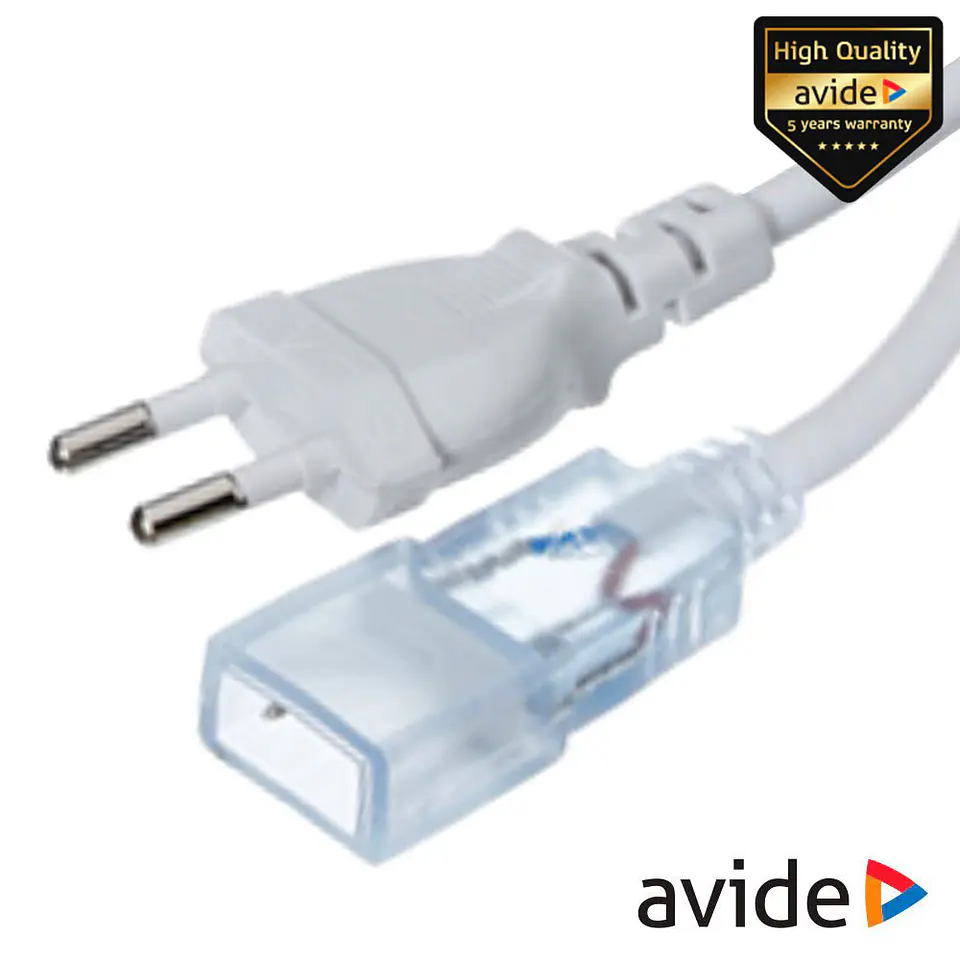 Cabo Alimentação P/ Fita LEDS 3528 220V IP65 AVIDE 1