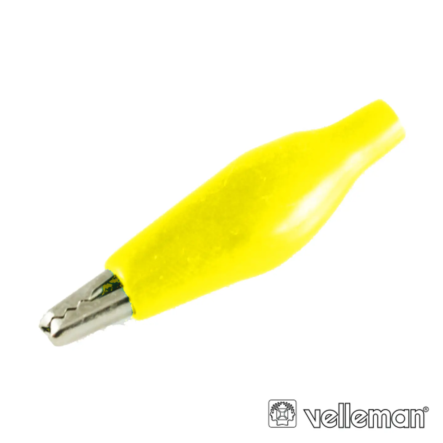 PINÇA CROCODILO 27MM ISOLADA AMARELA 1