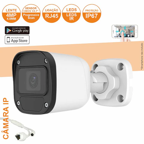 Câmara Vigilância IP Cmos 1080p 4mp IP67
