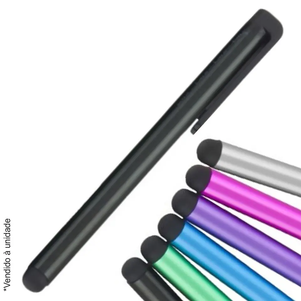 CANETA STYLUS P/ SMARTPHONE E TABLET COLORIDA 1