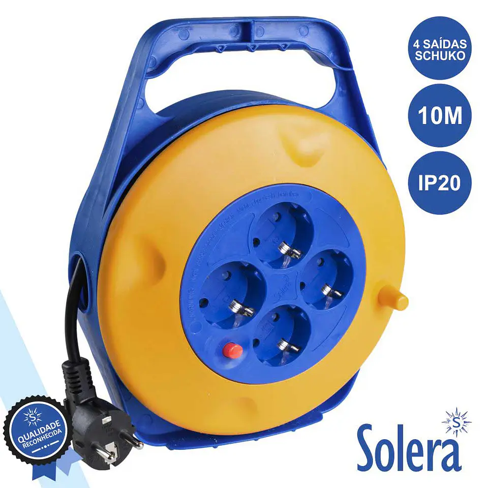 EXTENSÃO TOMADA ELÉTRICA C/ 4 SAÍDAS 10M SOLERA 1