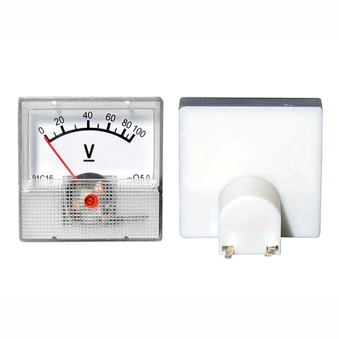 Voltímetro Analógico de Painel 100V DC