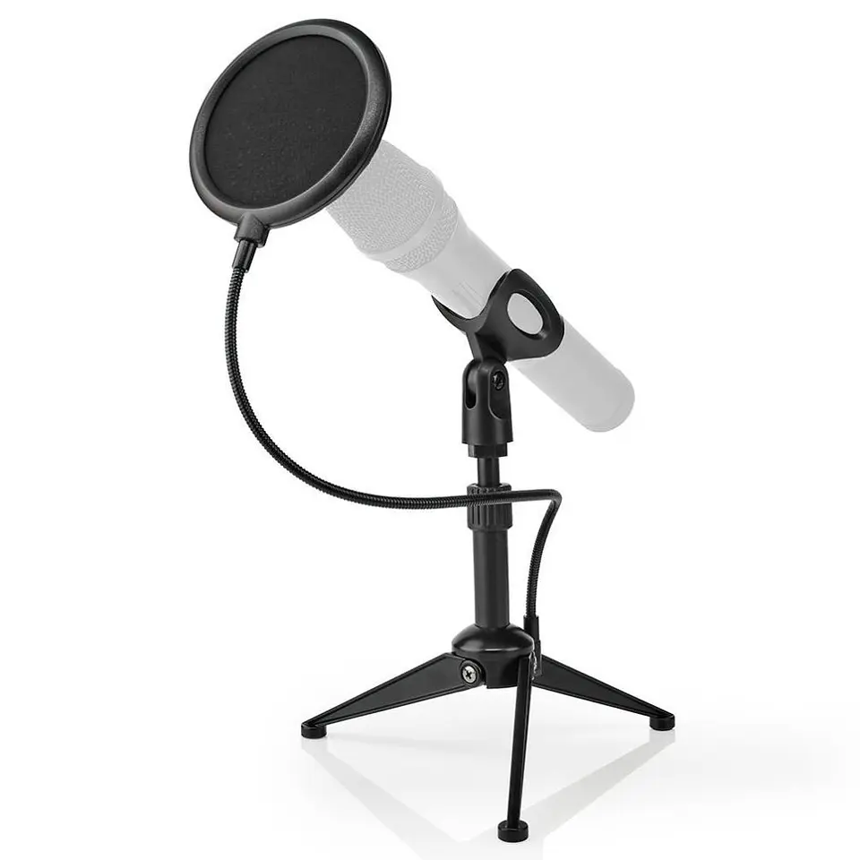 Suporte P/ Microfone De Mesa C/ Filtro Acústico 1