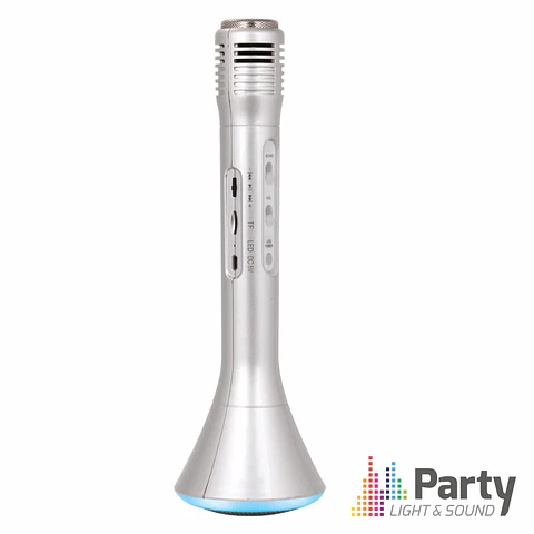 MICROFONE C/ COLUNA 5W BLUETOOTH SD BATERIA PARTY