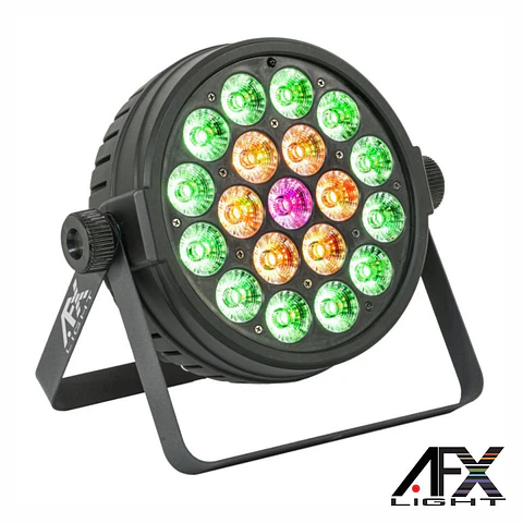 Projetor Par C/ 19 LEDS 10W RGBW DMX AFX
