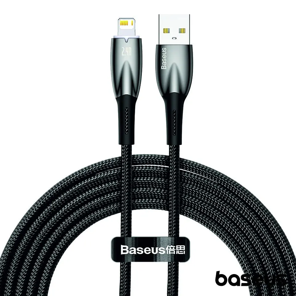 Cabo USB-A Macho P/ Lightning  Macho 2m Glimmer BASEUS 1