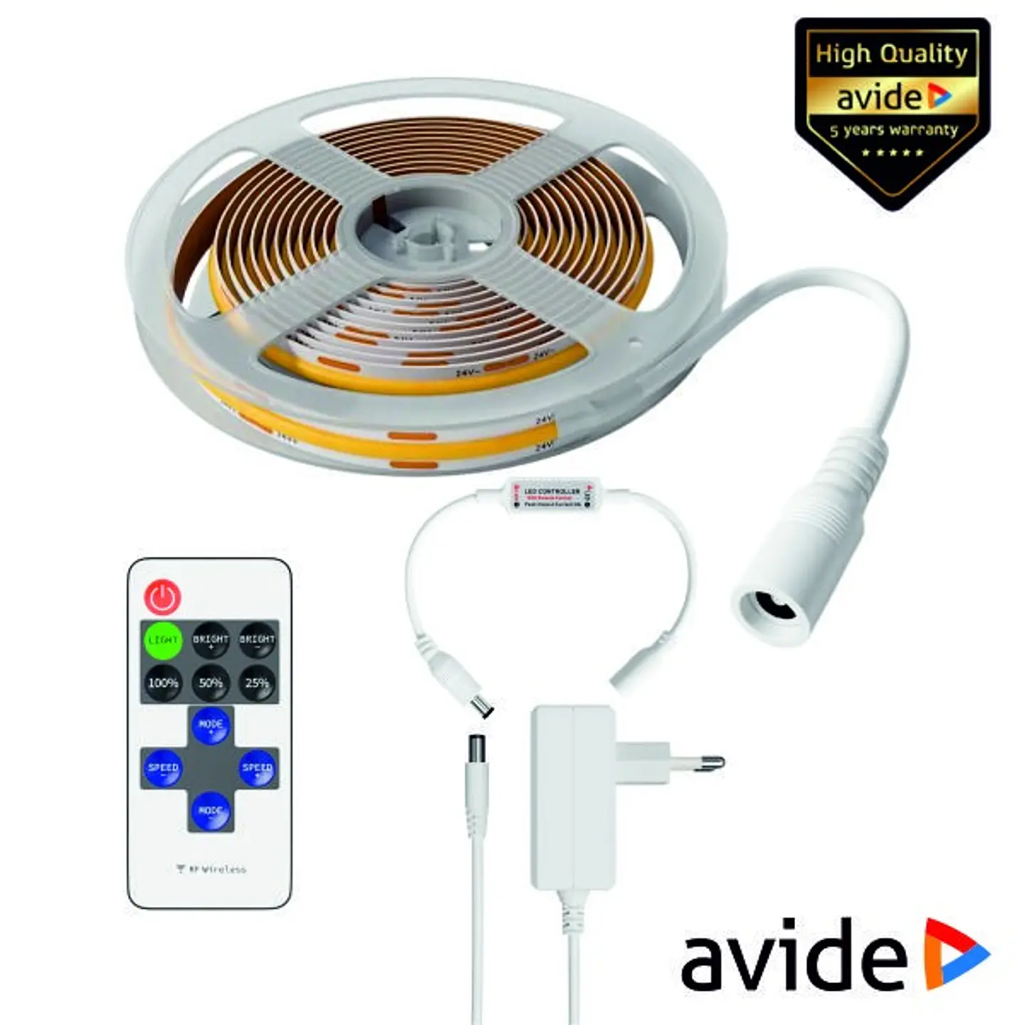Fita 312 LED COB NW 4000K 24V 16W/m 2m AVIDE 1