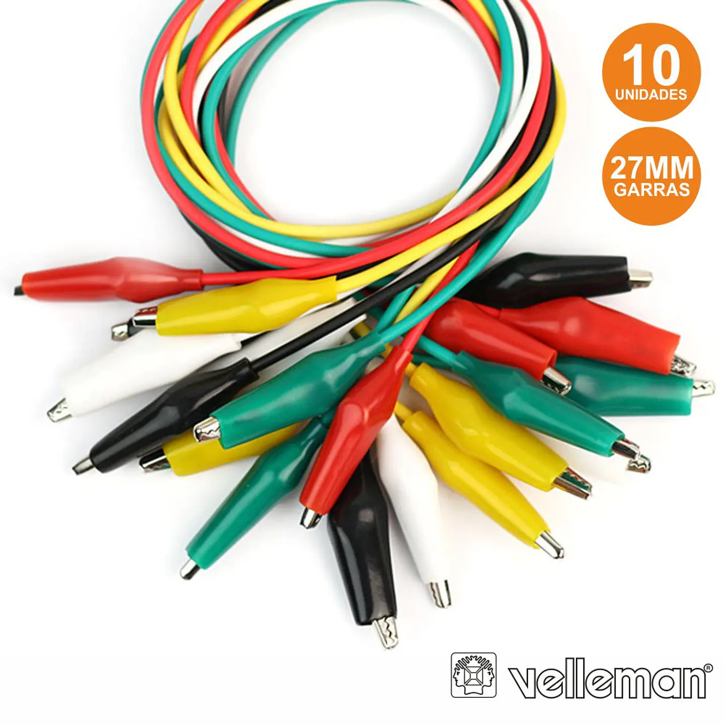 CONJUNTO 10 FIOS C/ GARRAS CROCODILO VÁRIAS CORES 1